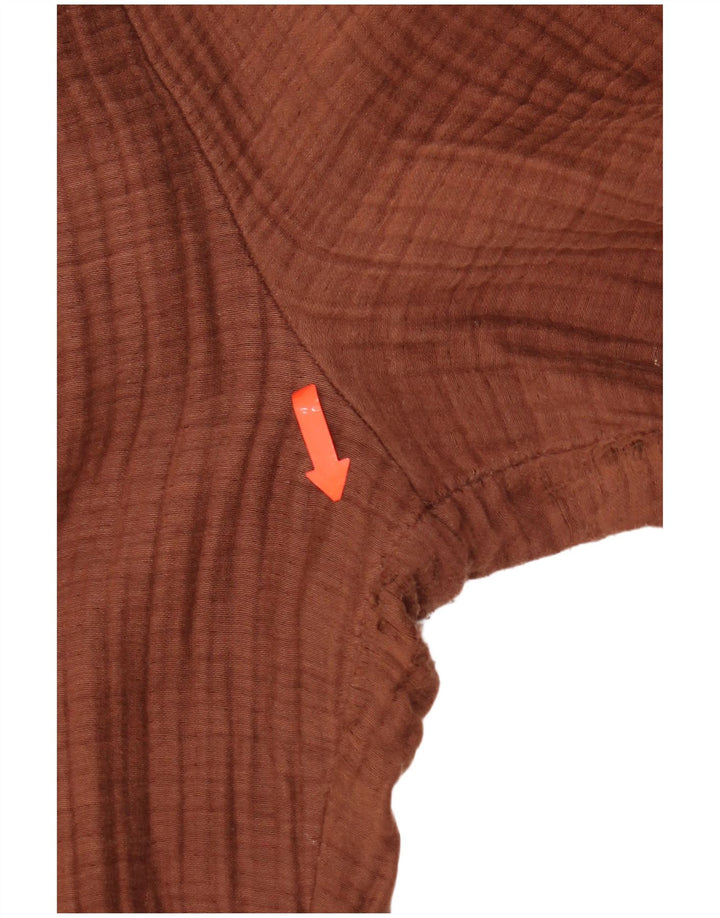 Spodnie damskie Zara Slim Casual, średnie W28 L28, brązowa bawełna