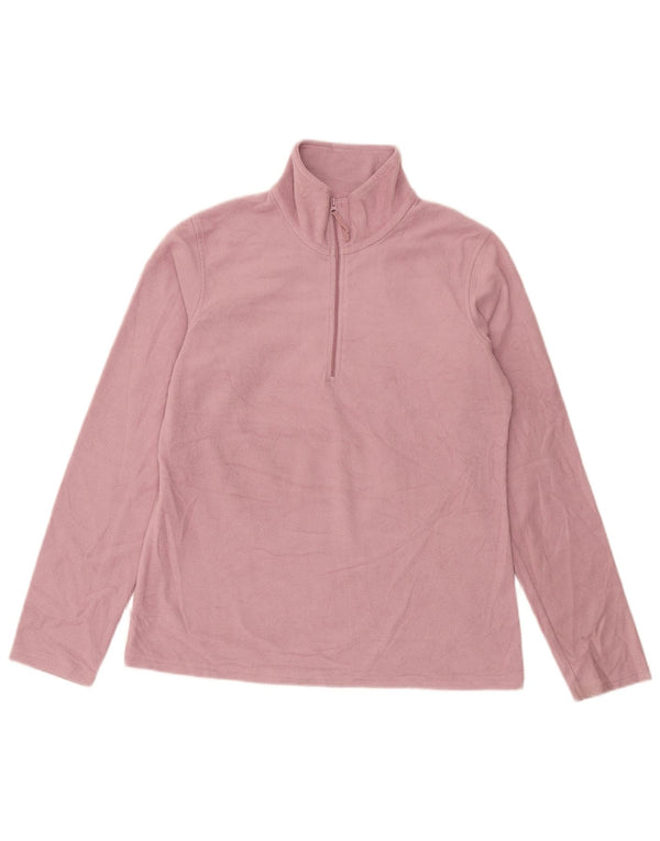 Damski sweter polarowy Mountain Warehouse z zamkiem błyskawicznym, UK 14, średni róż