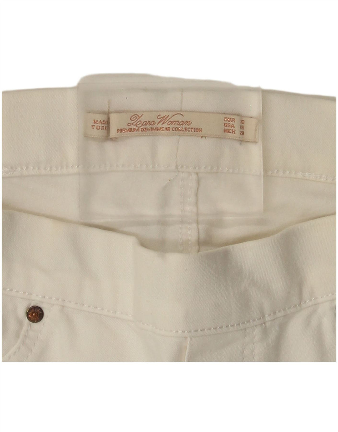 Zara Womens Slim Jeans EU 38 Small W28 L28 White