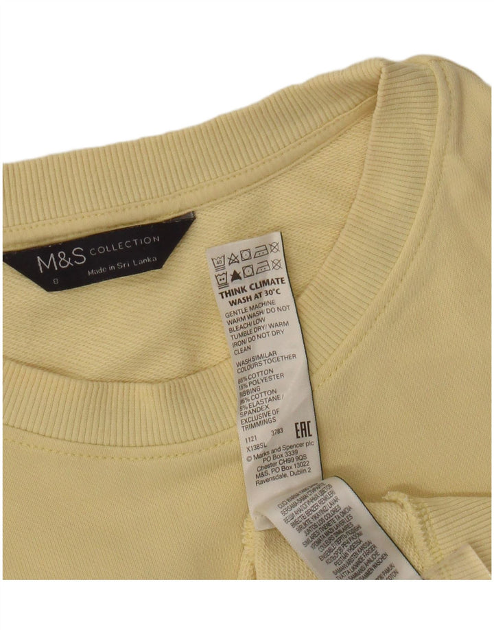 Damska bluza dresowa Marks & Spencer UK 8, mała, żółta, bawełniana