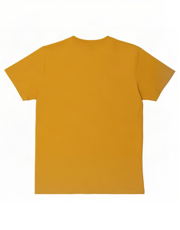 Męski T-shirt Lee o regularnym kroju z grafiką, duży, żółty, bawełniany