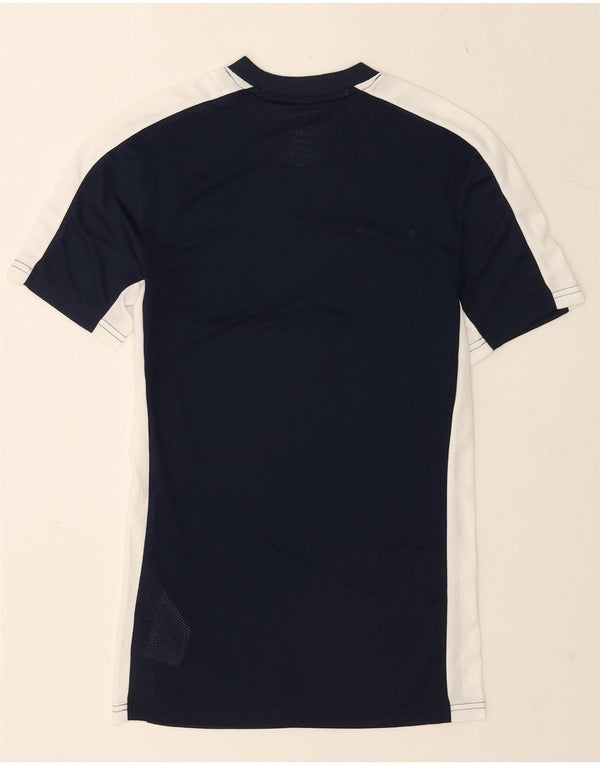 Męski T-shirt Nike Dri Fit Slim Top XS Granatowy poliester z blokami kolorów