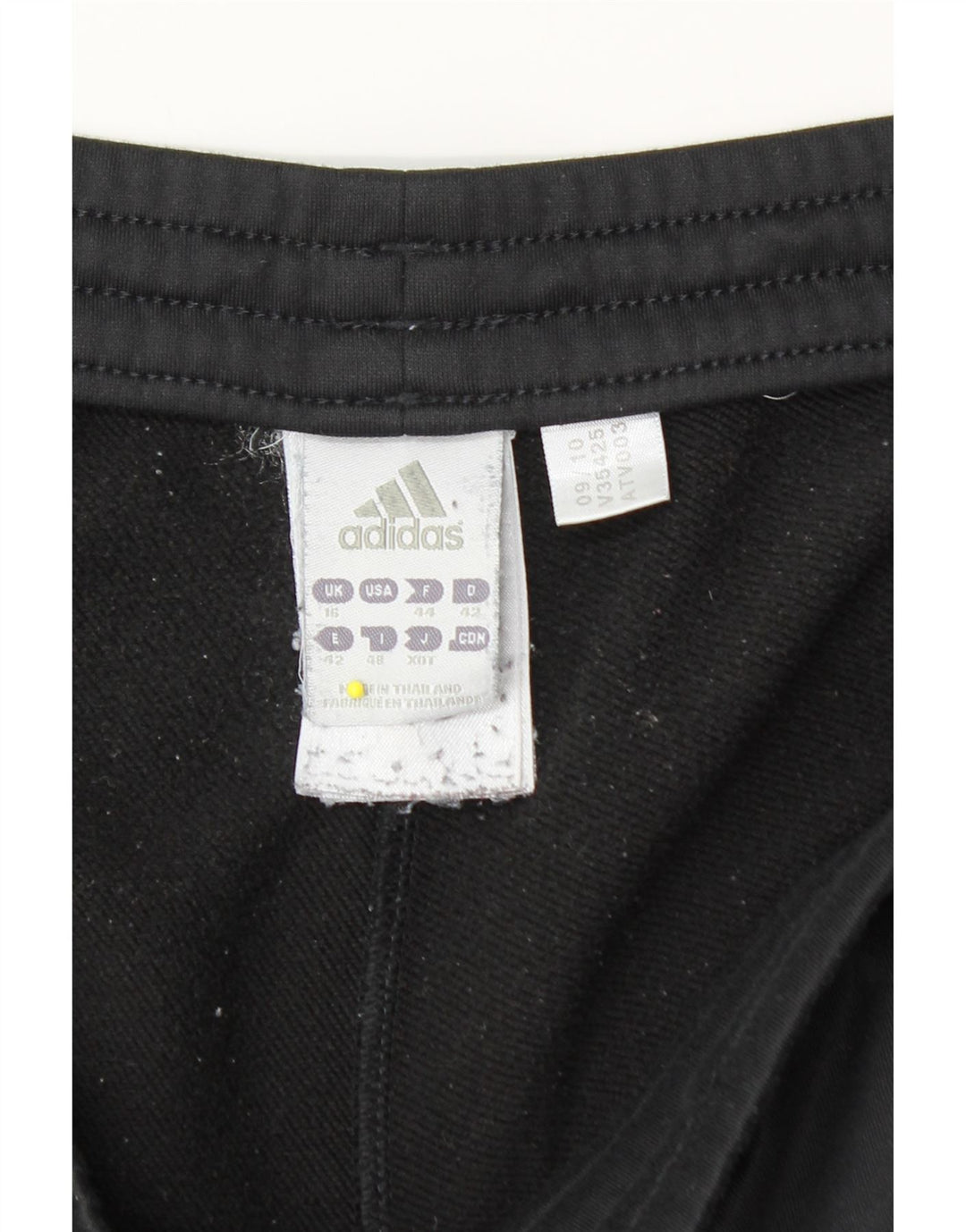 Damskie spodnie dresowe Adidas UK 16, duże, czarne, poliestrowe