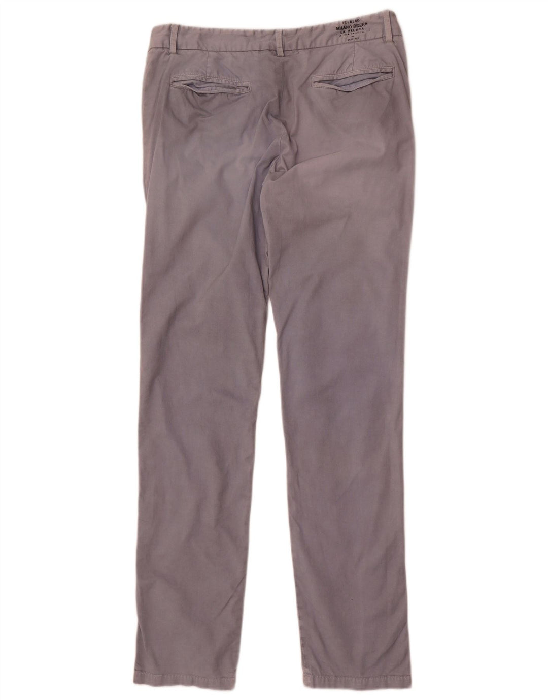 Męskie spodnie typu slim chino Iceberg IT 48 Medium W32 L34 Szara bawełna