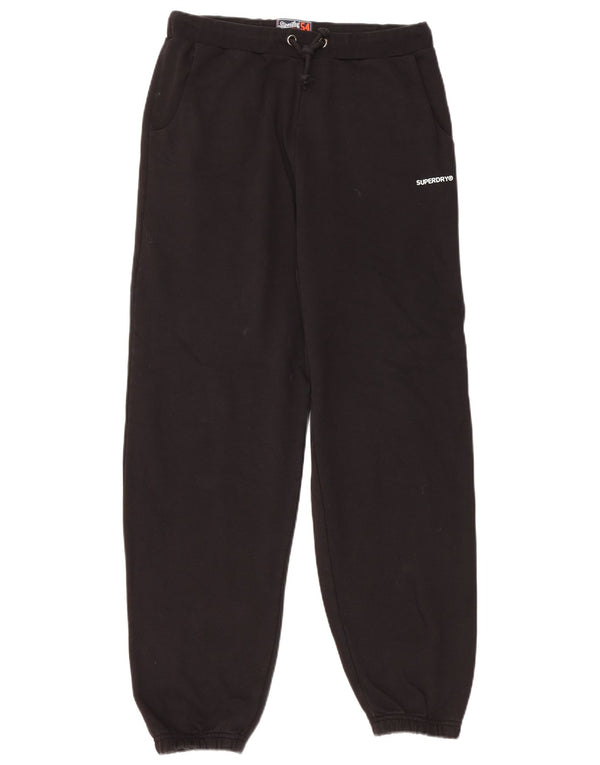 Damskie spodnie dresowe SUPERDRY Joggers UK 10 Small, czarne, bawełniane