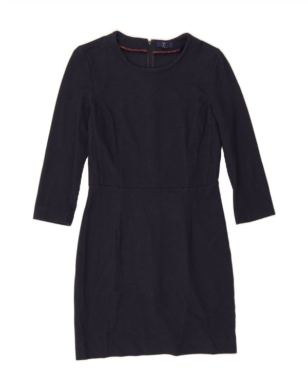 GANT Womens Long Sleeve Bodycon Dress UK 10 Small  Navy Blue Viscose