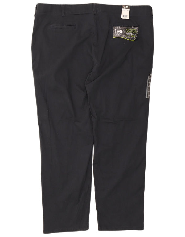 Spodnie męskie LEE Extreme Comfort Straight Chino W48 L30 Granatowa bawełna