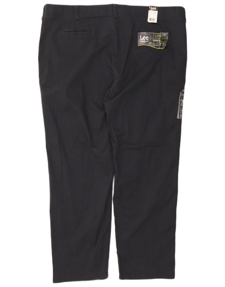 Spodnie męskie LEE Extreme Comfort Straight Chino W48 L30 Granatowa bawełna