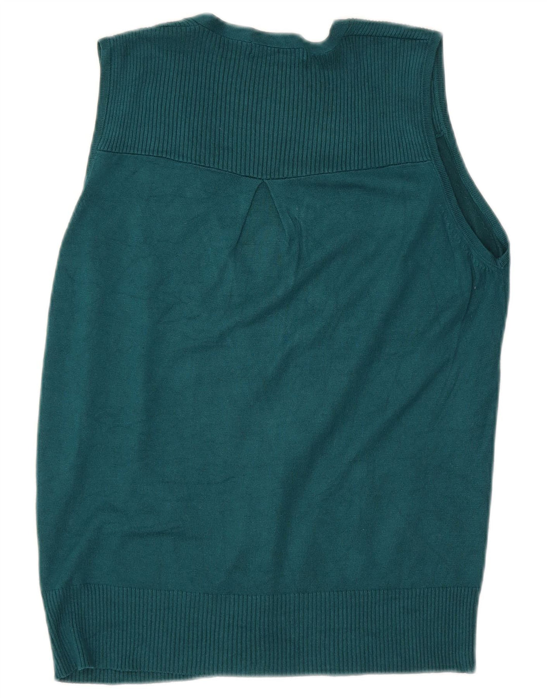 Marks & Spencer Damski sweter bez rękawów, UK 12, średni zielony