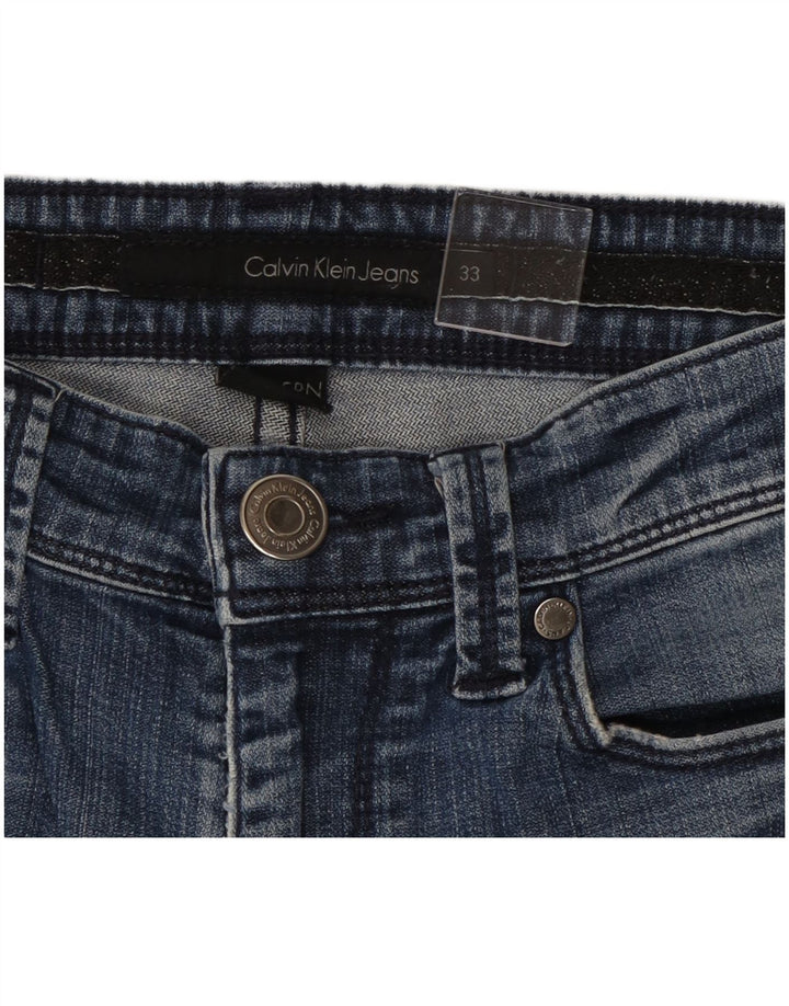 Damskie dżinsy Calvin Klein w trudnej sytuacji Bootcut W33 L29 Niebieska bawełna