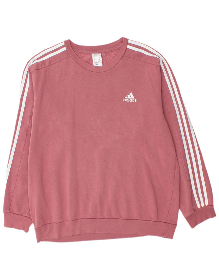 Bluza męska Adidas, duża, różowa, bawełniana
