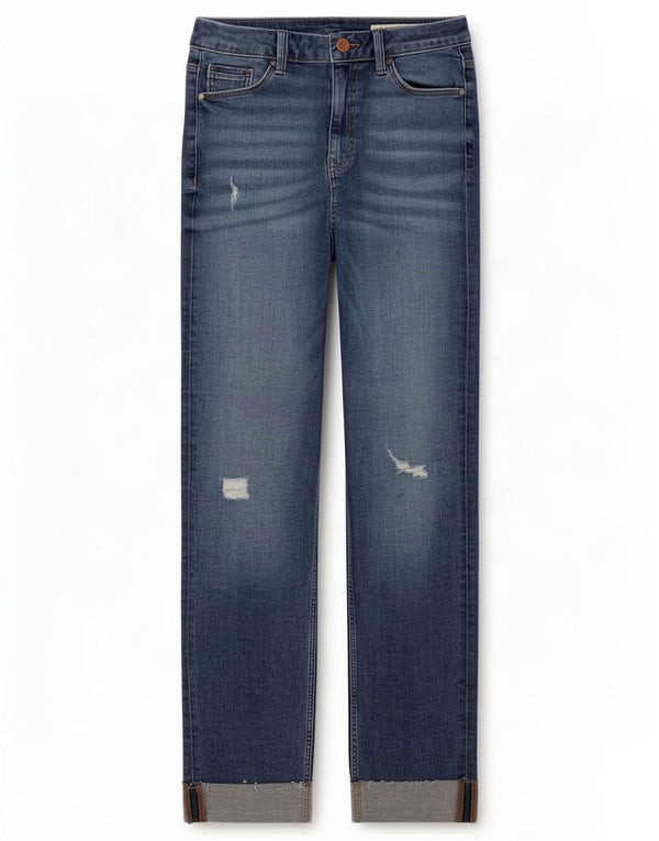 Marks & Spencer Damskie The Harper Slim Jeans UK 10 Małe W28 L28 Niebieskie