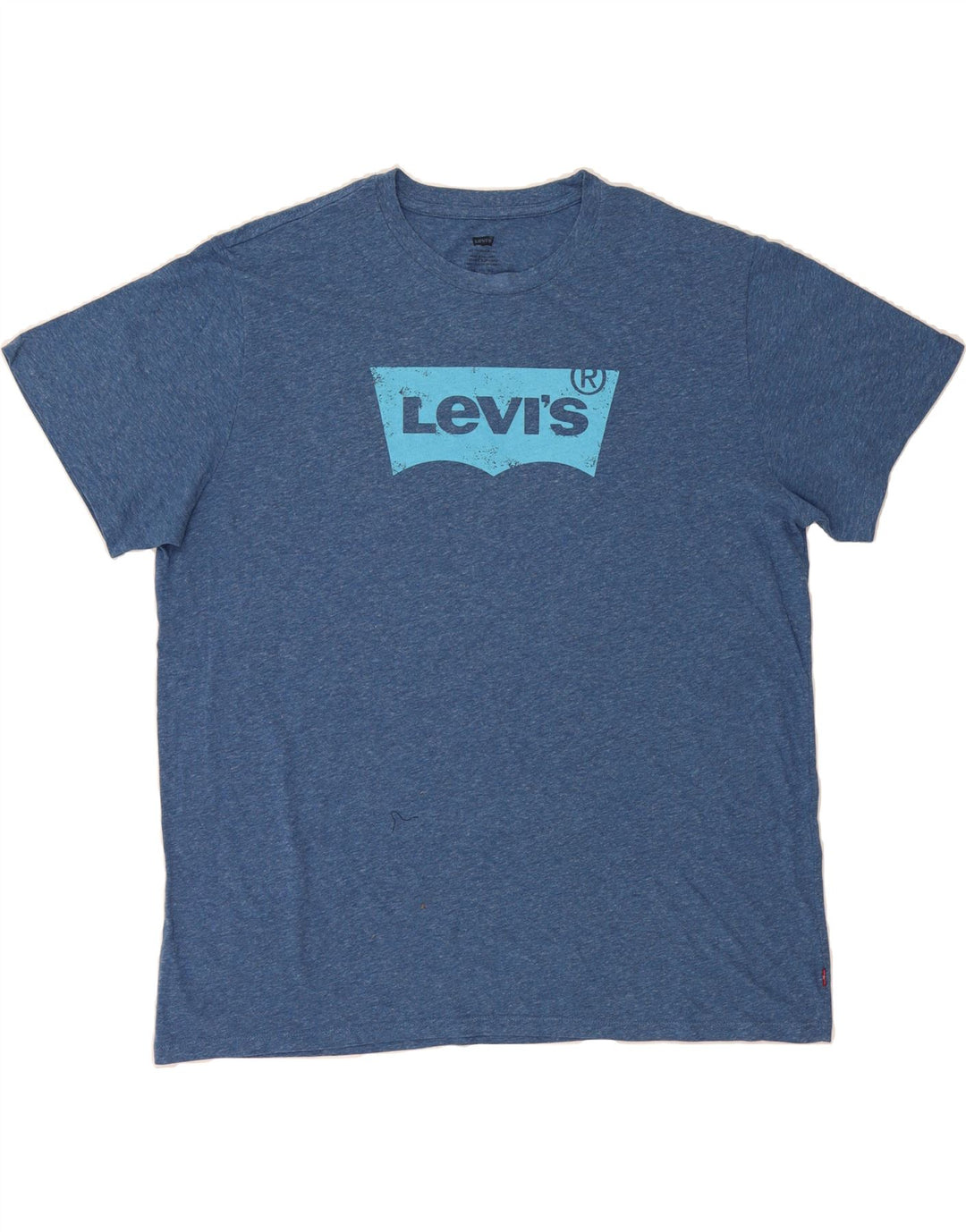 LEVI'S Mens Graphic T-Shirt Top 2XL Blue Vintage Levi's and Second-Hand Levi's from Messina Hembry 