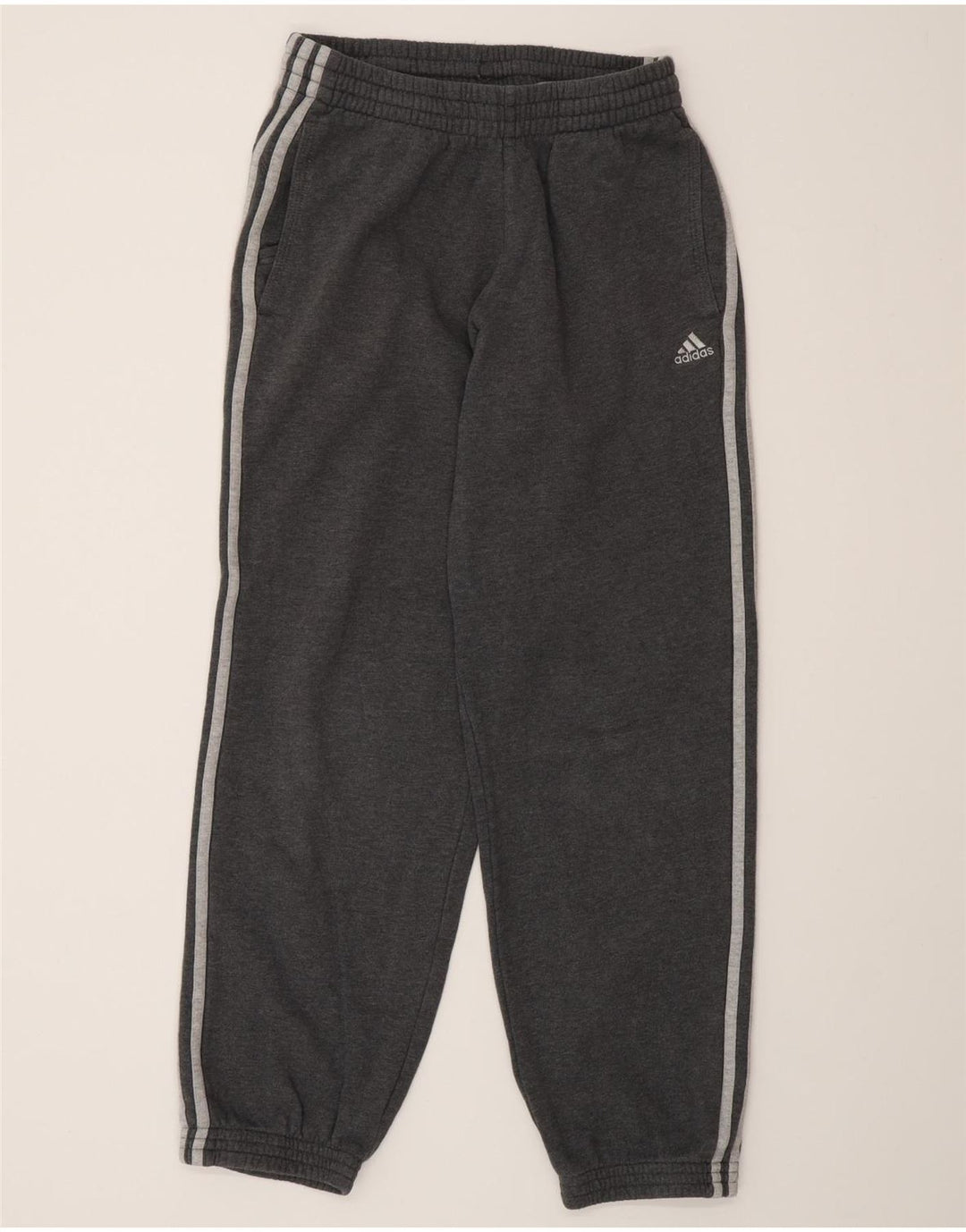 Adidas Męskie Spodnie Dresowe Joggery Małe Szare Bawełniane