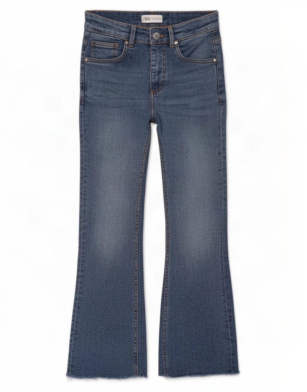 Damskie jeansy rozkloszowane Zara EU 36 XS W26 L25 Niebieskie
