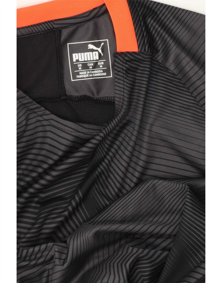 Męska koszulka Puma Top, średnioszara, geometryczna