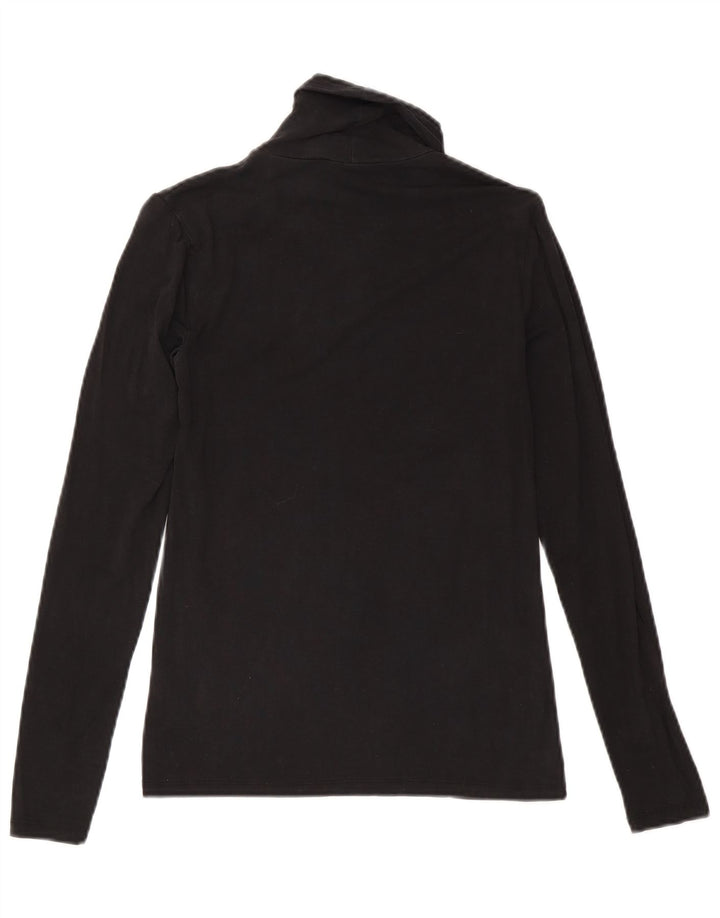 Damski top Massimo Dutti z długim rękawem UK 8 Small Black Lyocell