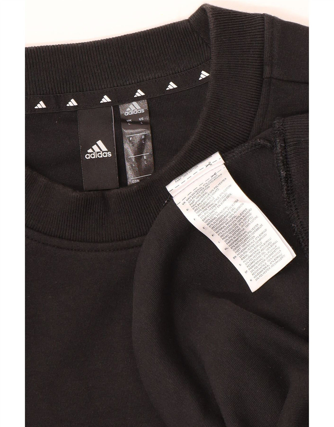 Bluza męska Adidas, duża, czarna, bawełniana