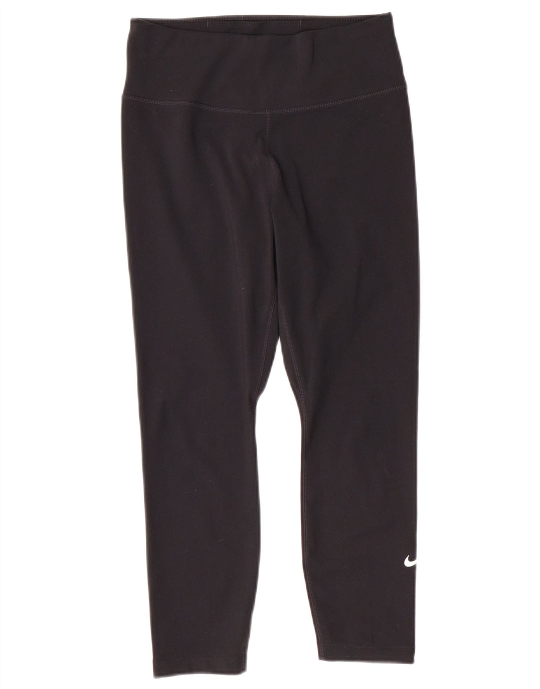 Damskie legginsy NIKE Dri Fit Capri UK 8, małe, czarne, poliestrowe