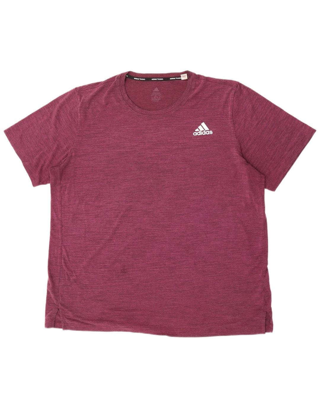 Adidas Męska koszulka Top XL Burgundowy, nakrapiany poliester