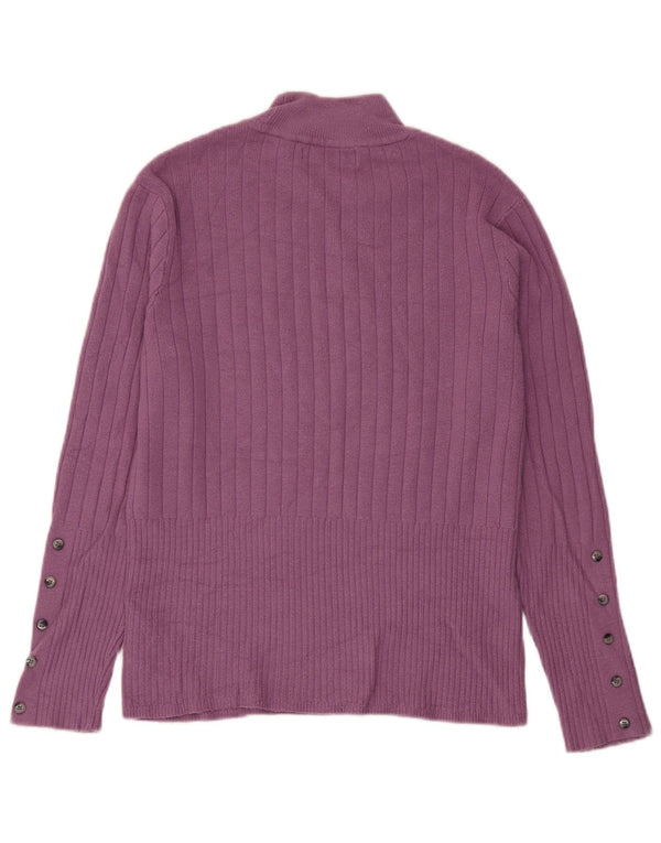 Marks & Spencer Damski sweter z golfem UK 12, średni fiolet