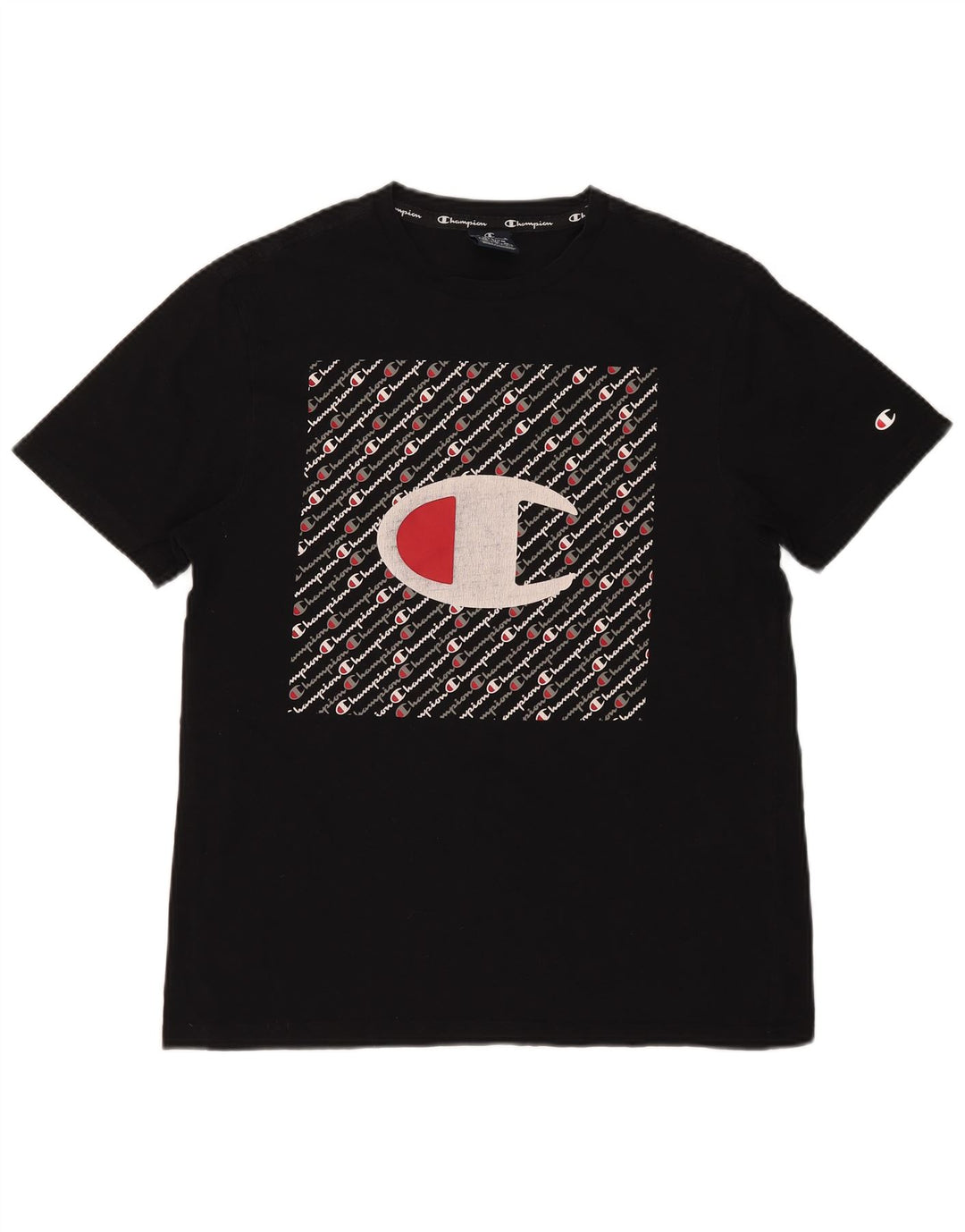 Męski T-shirt Champion z grafiką, średni czarny
