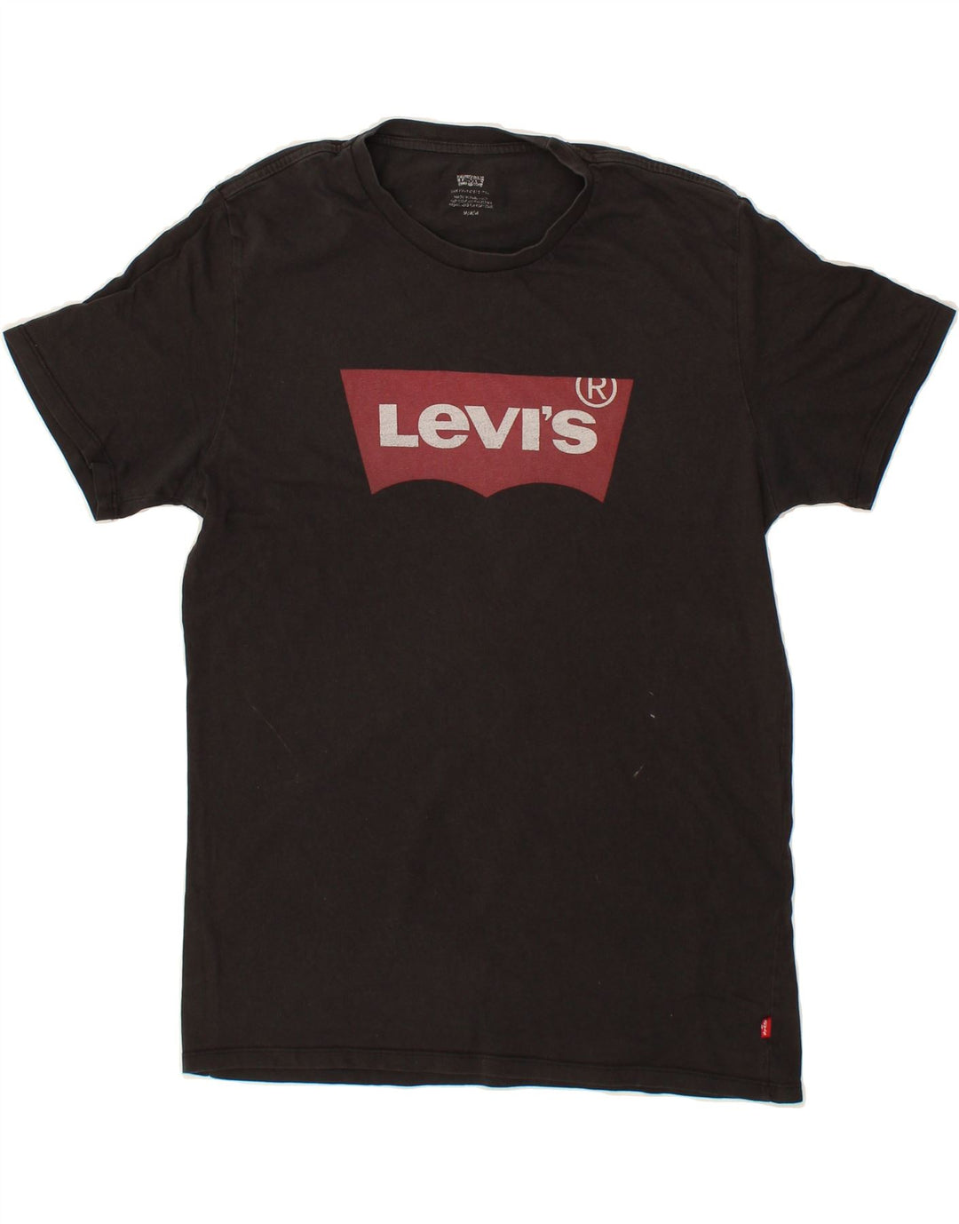 LEVI'S Mens Graphic T-Shirt Top Medium Black Cotton Vintage Levi's and Second-Hand Levi's from Messina Hembry 