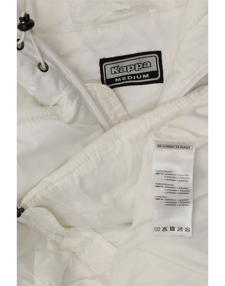 Damska wyściełana kamizelka z długim rękawem Kappa UK 12, średni biały poliester