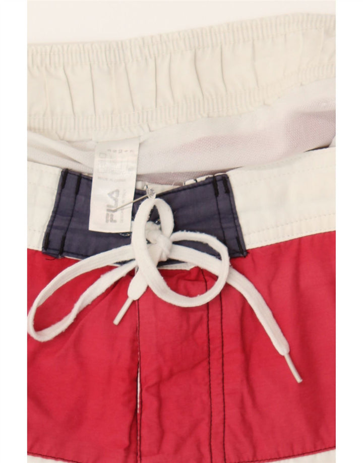 FILA Mens Swimming Shorts Small  Multicoloured Colourblock Polyester Vintage Fila and Second-Hand Fila from Messina Hembry 