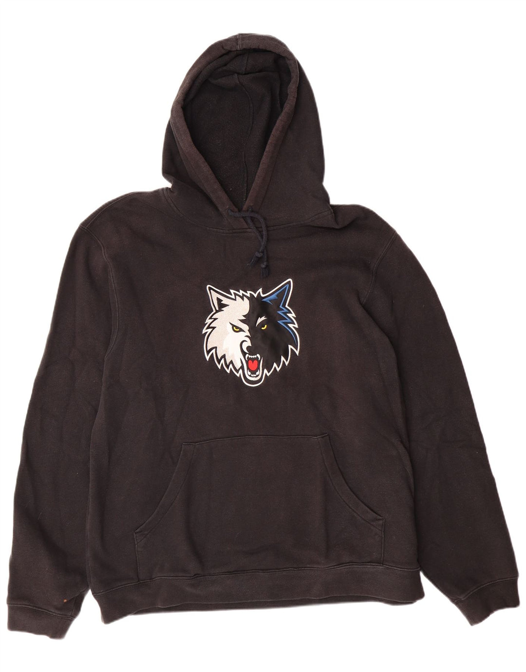 Męski sweter z kapturem ADIDAS z grafiką, duży, czarny, bawełniany