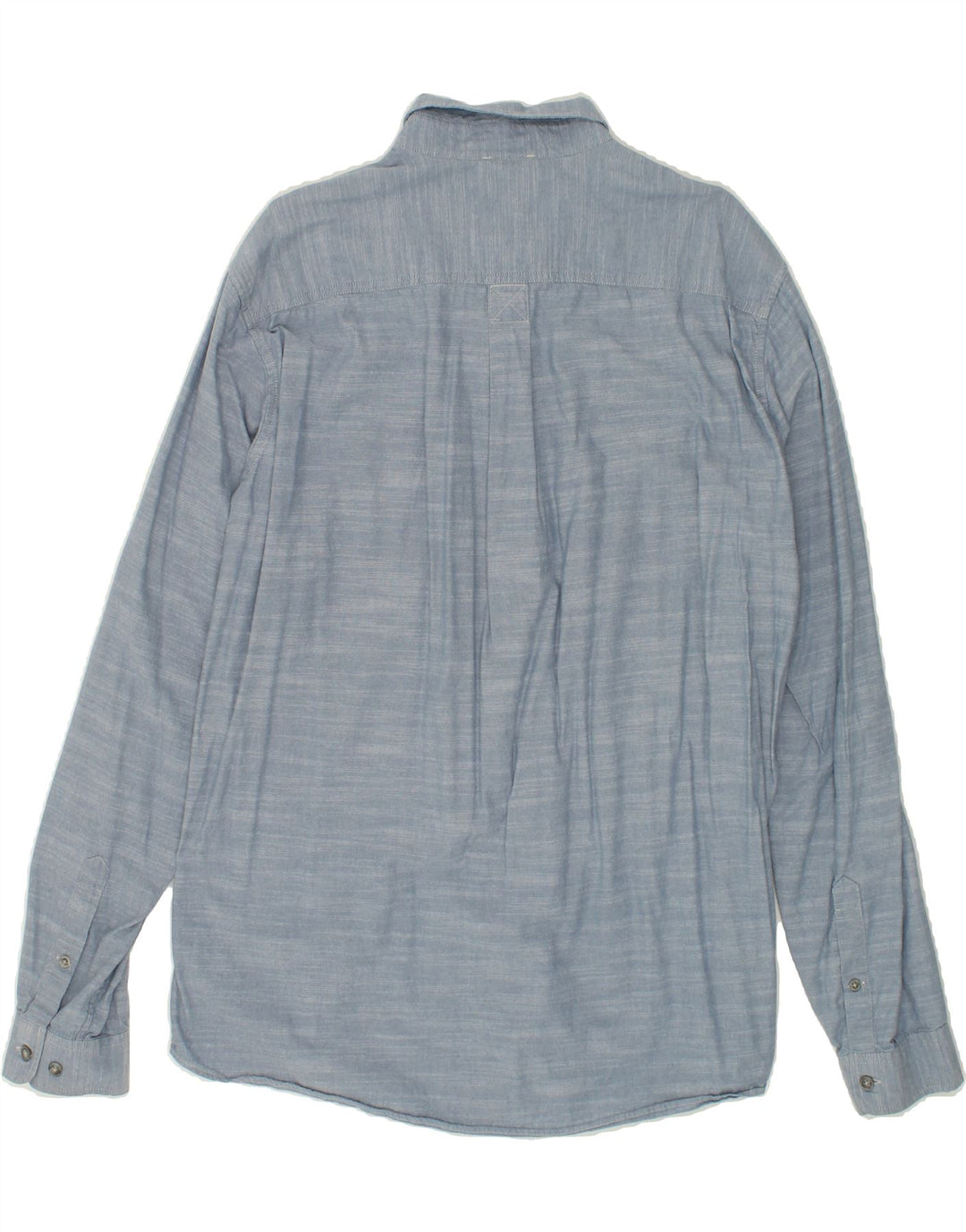 EDDIE BAUER Mens Classic Fit Shirt XL Blue Cotton Vintage Eddie Bauer and Second-Hand Eddie Bauer from Messina Hembry 
