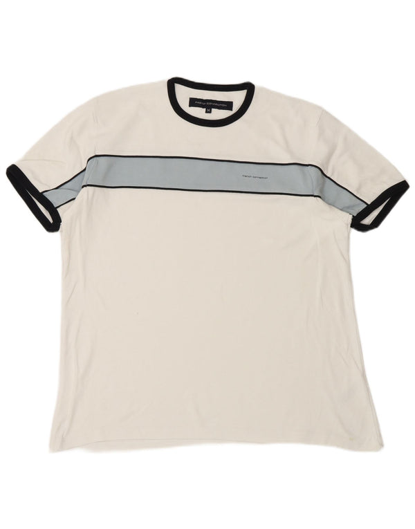 T-shirt męski French Connection Top, bawełna w kolorze średniej bieli