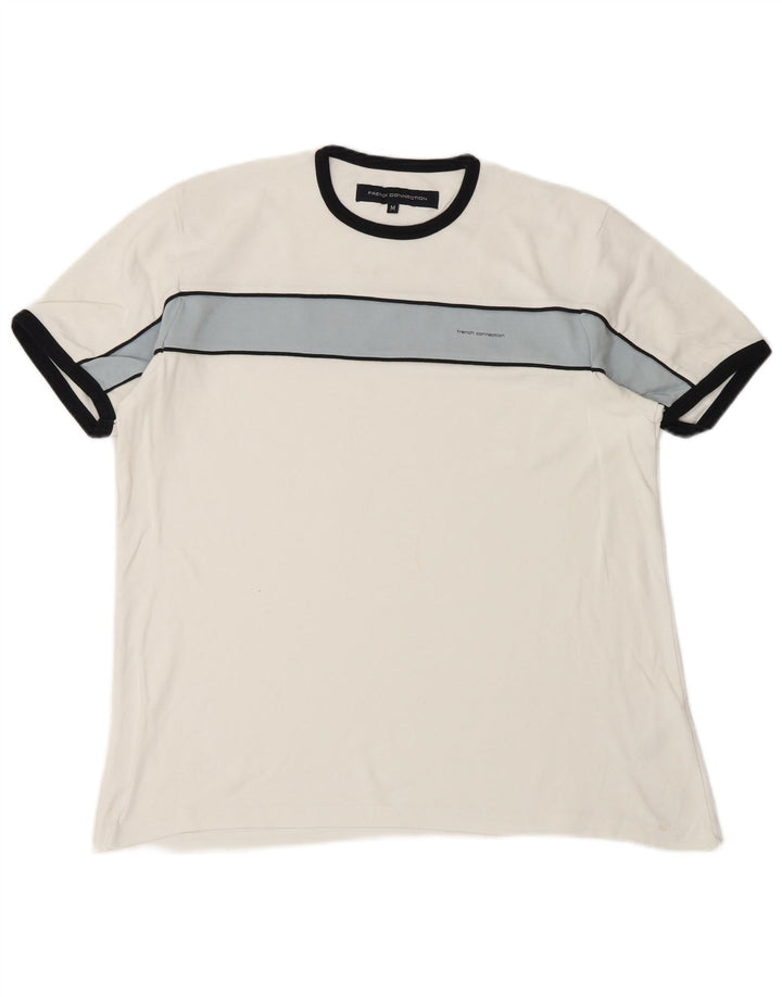 T-shirt męski French Connection Top, bawełna w kolorze średniej bieli