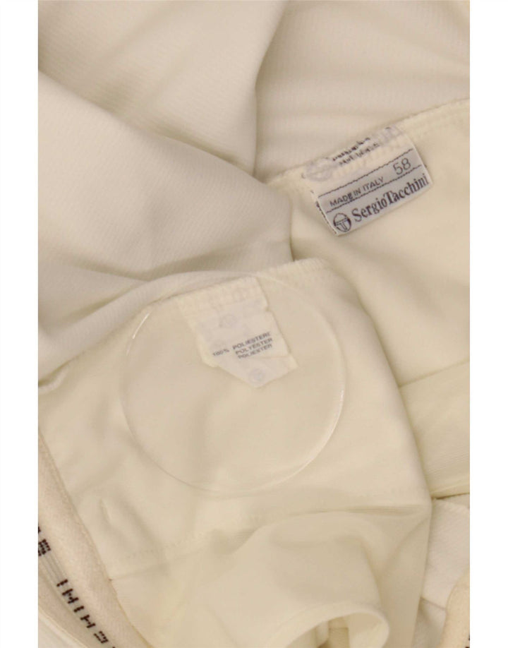 Męskie spodenki codzienne Sergio Tacchini IT 58 4XL W40 Biały poliester