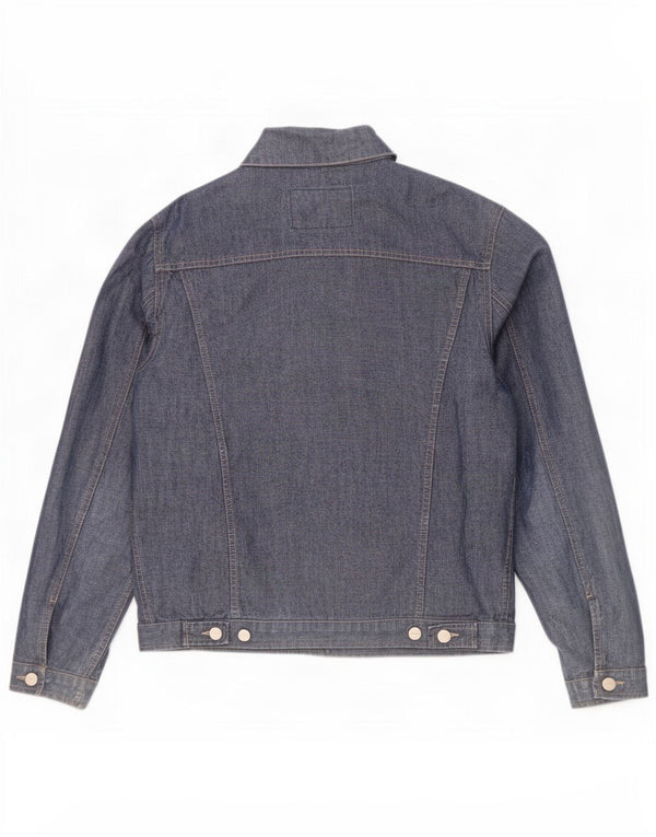 Męska kurtka dżinsowa Trussardi Jeans UK 40, duża niebieska bawełna