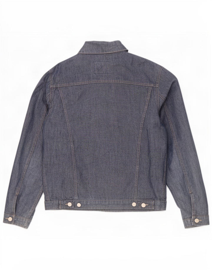 Męska kurtka dżinsowa Trussardi Jeans UK 40, duża niebieska bawełna