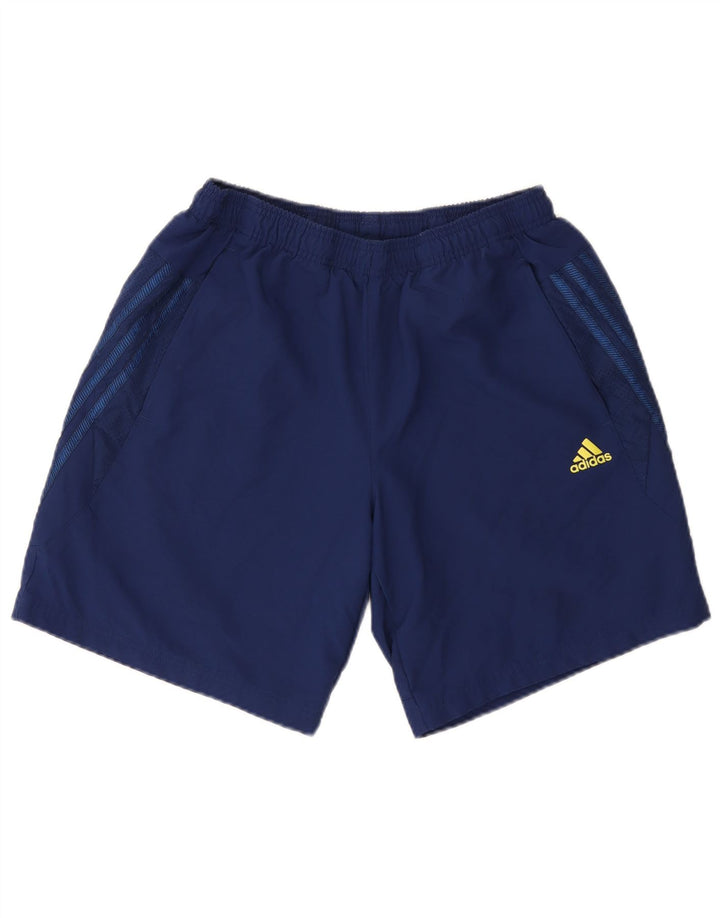 Męskie spodenki sportowe Adidas Climalite, duże, granatowe, z poliestru