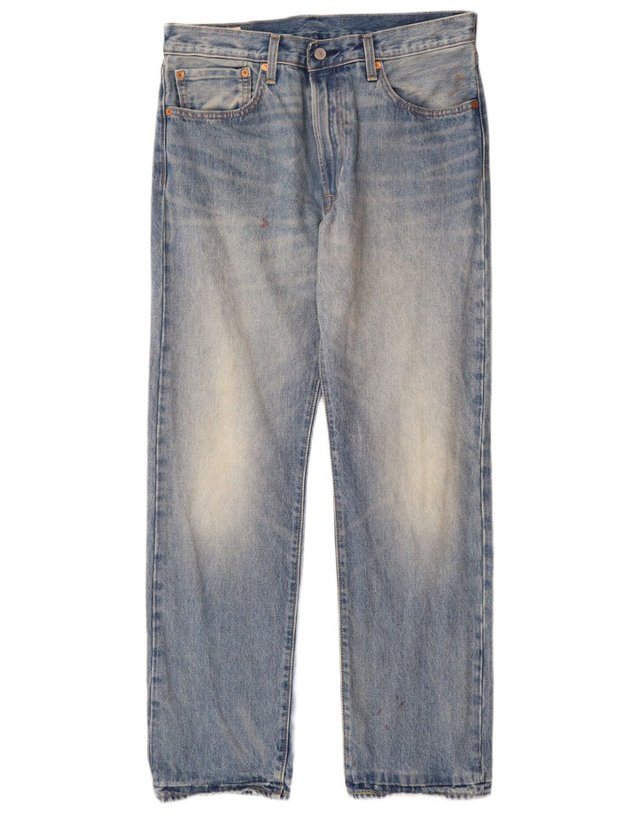 Męskie jeansy Levi's 551 Straight W34 L32 Niebieskie bawełniane