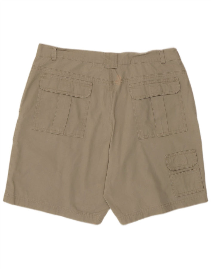 Męskie szorty cargo Eddie Bauer W36, duże, beżowe, bawełniane