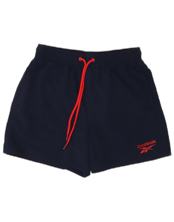 Męskie spodenki sportowe Reebok, małe, granatowe, z poliestru