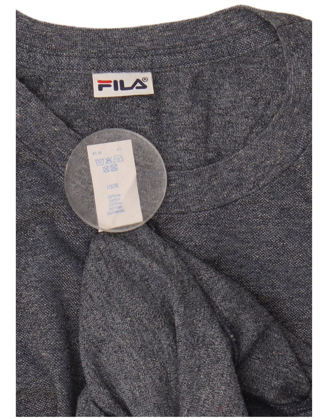 T-shirt męski Fila, duży, granatowy, bawełniany