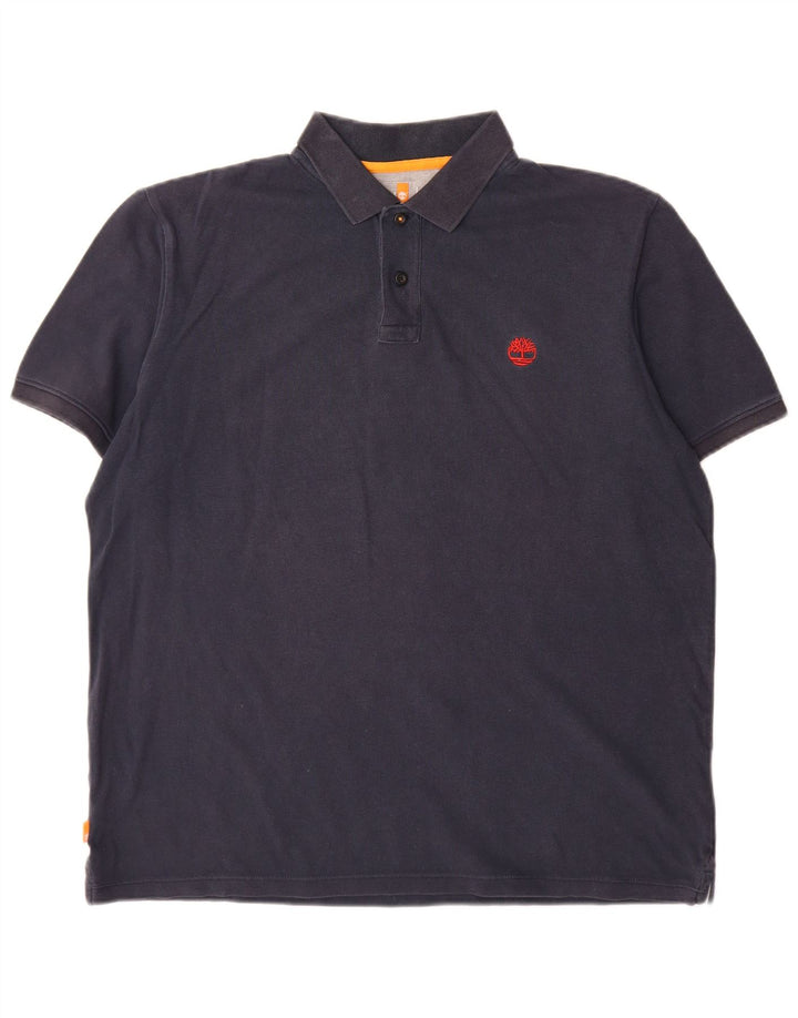 Męska koszulka polo Timberland, duża, granatowa, bawełniana