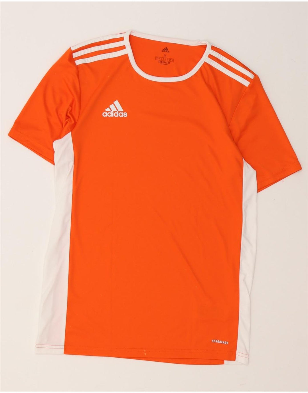 Męska koszulka Adidas Aeroready Top, mała, pomarańczowa, poliestrowa z blokami kolorów