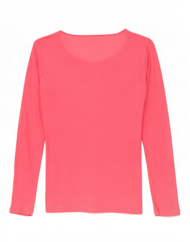 Damski top oversize Gap z długim rękawem, UK 10, mały, różowy, bawełniany
