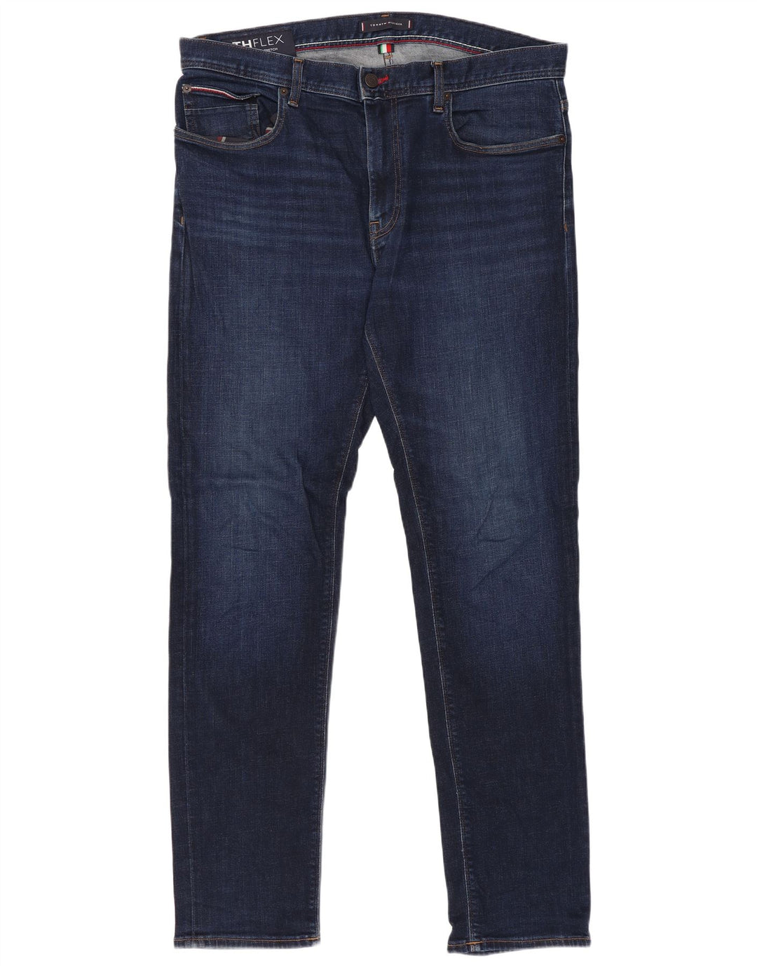 Męskie jeansy slim fit Tommy Hilfiger W36 L32 Granatowa bawełna