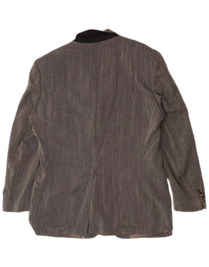 Męska marynarka zapinana na 3 guziki Hugo Boss EU 54 2XL Szara dziewicza wełna