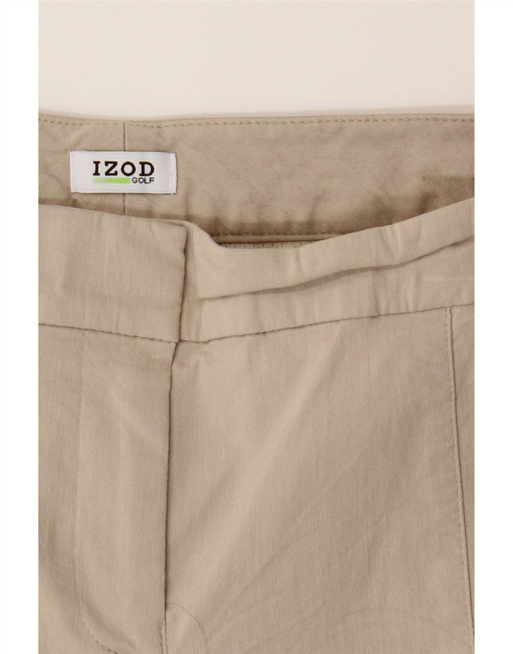 IZOD Womens Casual Shorts US 6 Medium W30 Beige Rayon Vintage Izod and Second-Hand Izod from Messina Hembry 