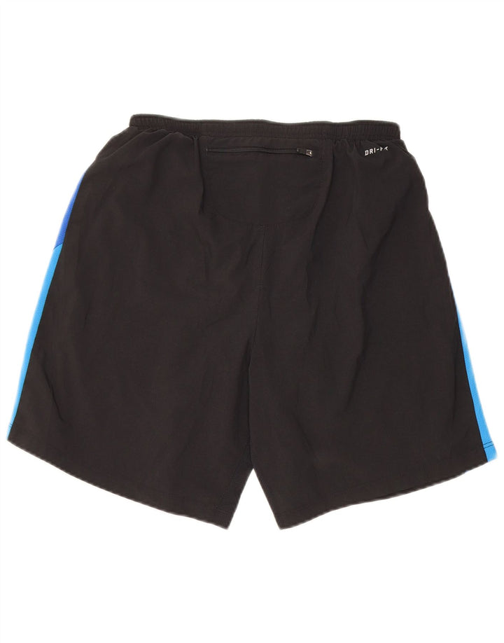 Męskie spodenki sportowe Nike Dri Fit, małe, czarne, z blokami kolorów