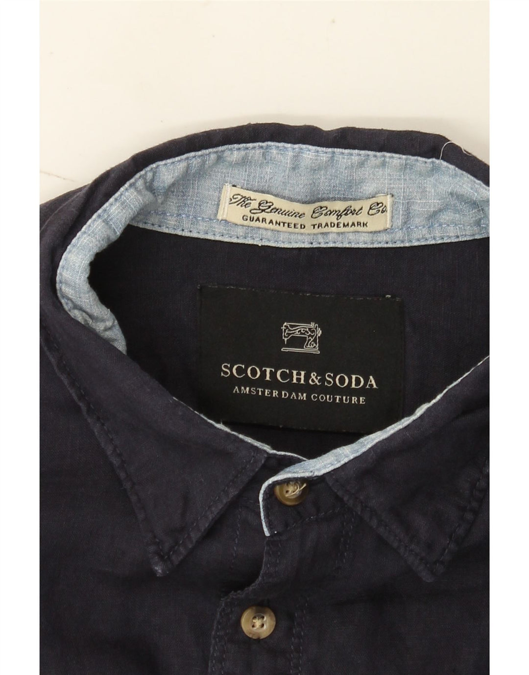 Koszula męska Scotch & Soda Amsterdam Couture, średni granat