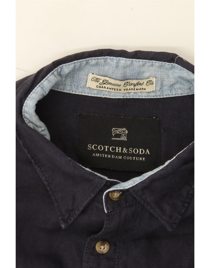 Koszula męska Scotch & Soda Amsterdam Couture, średni granat